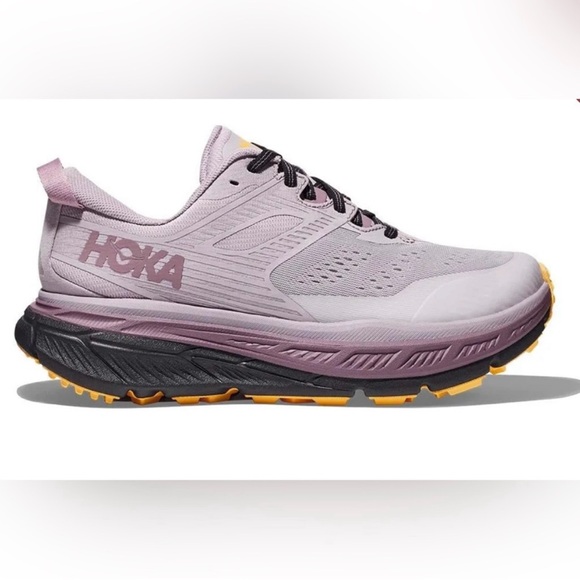 Hoka Shoes - Hoka One One Stinson ATR 6 Trail Runner Sneakers Lavender & Black Woman’s Size 8